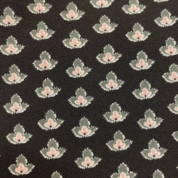 Isaac mizrahi Live black and pink patterned flat front dress pants - Picture 3 of 7